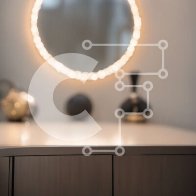 Intra Συλλεκτικό Ξύλινο Παζλ Plywood 4mm - Στρογγυλός καθρέφτης με διακοσμητικά αντικείμενα Σε Ξύλινο Κουτί - Διαστάσεις Puzzle: 10x10 cm – 25 κομμάτια - Image 1