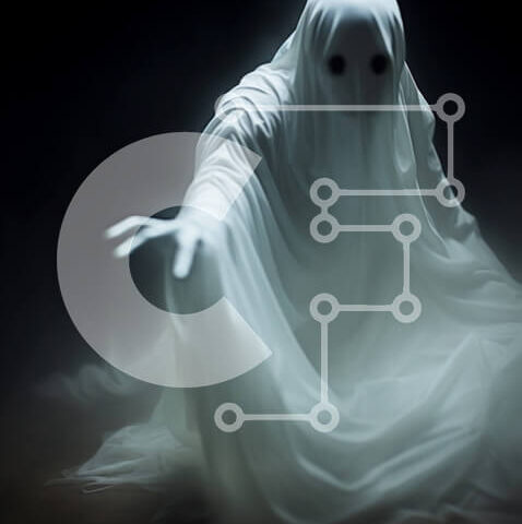 Intra Συλλεκτικό Ξύλινο Παζλ Plywood  4mm - Απόκοσμη φιγούρα φάντασμα στην ομίχλη Σε Ξύλινο Κουτί - Διαστάσεις Puzzle: 10x10 cm – 25 κομμάτια - Image 1