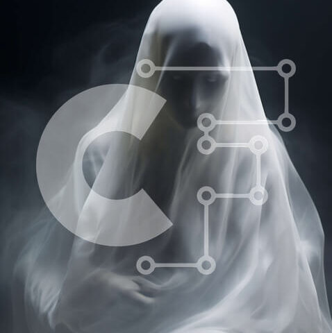 Intra Συλλεκτικό Ξύλινο Παζλ Plywood 4mm - Φιγούρα σαν φάντασμα σε ένα άδειο δωμάτιο Σε Ξύλινο Κουτί - Διαστάσεις Puzzle: 10x10 cm – 25 κομμάτια - Image 1