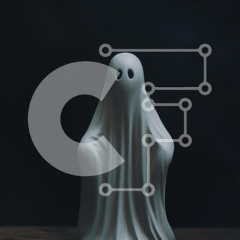 Intra Συλλεκτικό Ξύλινο Παζλ Plywood  4mm - Λευκό ειδώλιο φαντάσματος σε ημιτελές ξύλινο τραπέζι Σε Ξύλινο Κουτί - Διαστάσεις Puzzle: 10x10 cm – 25 κομμάτια - Image 1