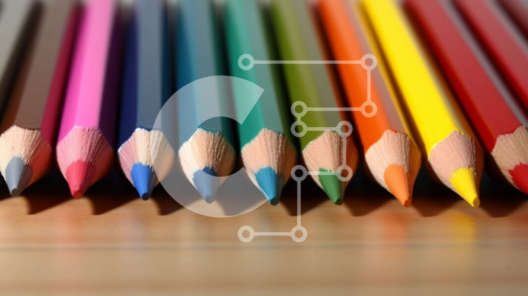 Intra Συλλεκτικό Ξύλινο Παζλ Plywood  4mm - Ζωηρόχρωμα μολύβια σε μια ξύλινη επιφάνεια Στοκ Φωτογραφία Σε Ξύλινο Κουτί - Διαστάσεις: 10x10 cm – 25 κομμάτια