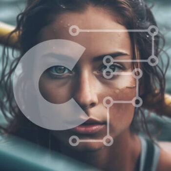 Intra Συλλεκτικό Ξύλινο Παζλ Plywood  4mm - Νεαρή γυναίκα που κάνει paddleboard σε ένα σώμα νερού Σε Ξύλινο Κουτί - Διαστάσεις Puzzle: 10x10 cm – 25 κομμάτια - Image 1