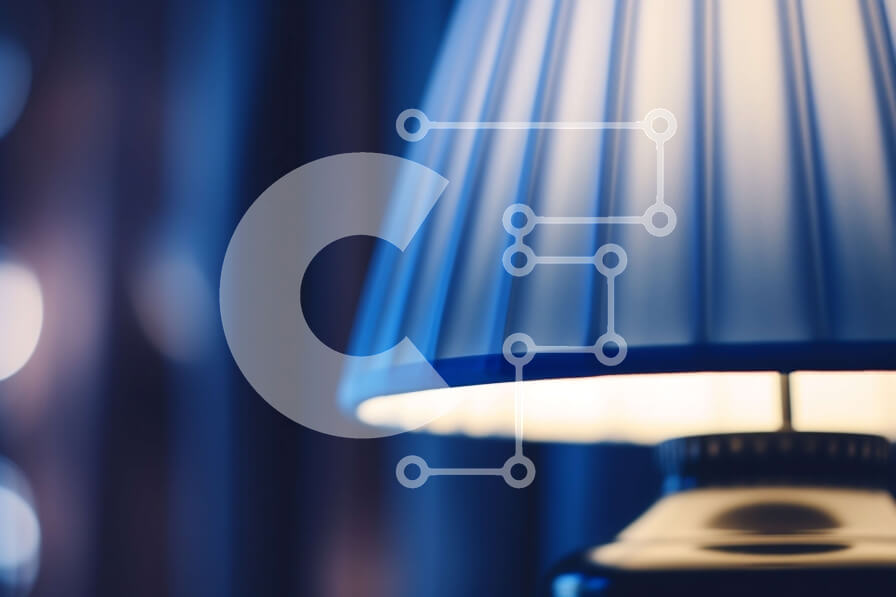 Intra Συλλεκτικό Ξύλινο Παζλ Plywood  4mm - Επιτραπέζιο Φωτιστικό με Λευκή Σκιά και Μπλε Βάση Σε Ξύλινο Κουτί - Διαστάσεις Puzzle: 10x10 cm – 25 κομμάτια