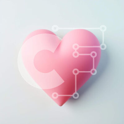 Intra Συλλεκτικό Ξύλινο Παζλ Plywood 4mm - Ροζ αντικείμενο σε σχήμα καρδιάς σε λευκό φόντο Σε Ξύλινο Κουτί - Διαστάσεις Puzzle: 10x10 cm – 25 κομμάτια - Image 1