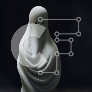 Intra Συλλεκτικό Ξύλινο Παζλ Plywood  4mm - Ειδώλιο σε σχήμα φαντάσματος που κάθεται στο σκοτάδι Σε Ξύλινο Κουτί - Διαστάσεις Puzzle: 10x10 cm – 25 κομμάτια - Image 1