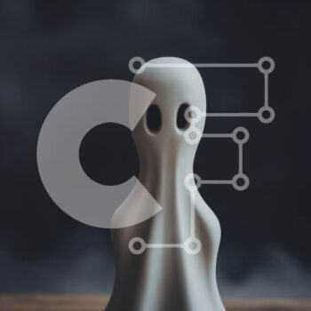 Intra Συλλεκτικό Ξύλινο Παζλ Plywood  4mm - Λευκό ειδώλιο φάντασμα σε ξύλινο τραπέζι Σε Ξύλινο Κουτί - Διαστάσεις Puzzle: 10x10 cm – 25 κομμάτια - Image 1