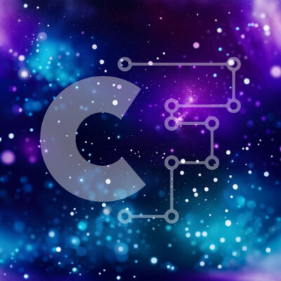 Intra Συλλεκτικό Ξύλινο Παζλ Plywood 4mm - Εκπληκτικό φόντο γαλαξία με αστέρια και νεφελώματα σε μωβ και μπλε Σε Ξύλινο Κουτί - Διαστάσεις Puzzle: 10x10 cm – 25 κομμάτια - Image 1