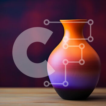 Intra Συλλεκτικό Ξύλινο Παζλ Plywood  4mm - Πολύχρωμο βάζο σε ξύλινο τραπέζι Σε Ξύλινο Κουτί - Διαστάσεις Puzzle: 10x10 cm – 25 κομμάτια - Image 1