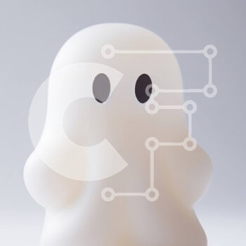 Intra Συλλεκτικό Ξύλινο Παζλ Plywood  4mm - Λευκό φωτιστικό φάντασμα σε ένα άδειο τραπέζι Σε Ξύλινο Κουτί - Διαστάσεις Puzzle: 10x10 cm – 25 κομμάτια - Image 1