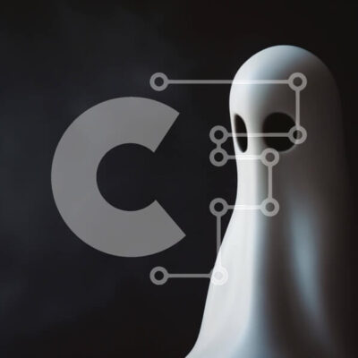 Intra Συλλεκτικό Ξύλινο Παζλ Plywood  4mm - Άσπρο ειδώλιο φάντασμα σε σκούρο φόντο Σε Ξύλινο Κουτί - Διαστάσεις Puzzle: 10x10 cm – 25 κομμάτια - Image 1