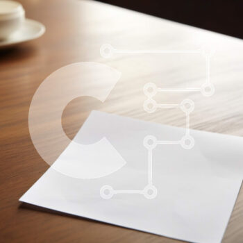 Intra Συλλεκτικό Ξύλινο Παζλ Plywood  4mm - Ξύλινη τραπεζαρία με άδειο λευκό φύλλο χαρτιού και φλιτζάνι καφέ Σε Ξύλινο Κουτί - Διαστάσεις Puzzle: 10x10 cm – 25 κομμάτια - Image 1