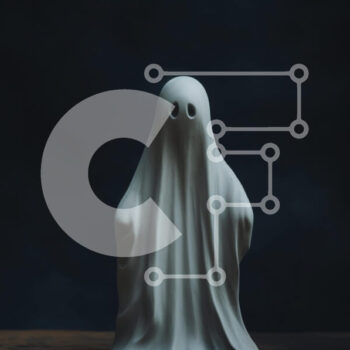 Intra Συλλεκτικό Ξύλινο Παζλ Plywood  4mm - Λευκό ειδώλιο φάντασμα σε ξύλινο τραπέζι Σε Ξύλινο Κουτί - Διαστάσεις Puzzle: 10x10 cm – 25 κομμάτια - Image 1