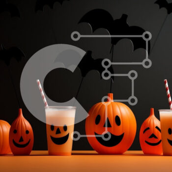 Intra Συλλεκτικό Ξύλινο Παζλ Plywood  4mm - Απόκριες κολοκύθες με χαμογελαστά πρόσωπα και νυχτερίδες Σε Ξύλινο Κουτί - Διαστάσεις Puzzle: 10x10 cm – 25 κομμάτια - Image 1