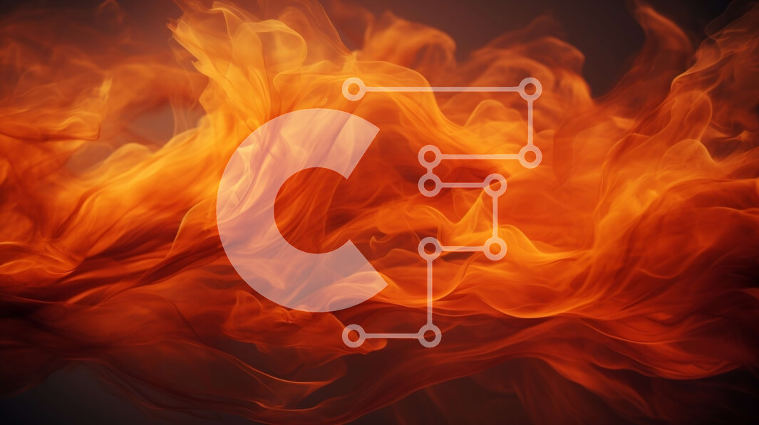 Intra Συλλεκτικό Ξύλινο Παζλ Plywood  4mm - Κοντινό πλάνο της φλόγας που τρεμοπαίζει με μαύρο καπνό Σε Ξύλινο Κουτί - Διαστάσεις Puzzle: 10x10 cm – 25 κομμάτια