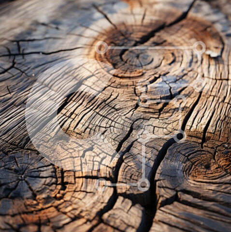 Intra Συλλεκτικό Ξύλινο Παζλ Plywood 4mm - Στιγμιότυπο από ξεπερασμένο ξύλο με οδοντωτό κόμπο Σε Ξύλινο Κουτί - Διαστάσεις: 10x10 cm – 25 κομμάτια - Image 1