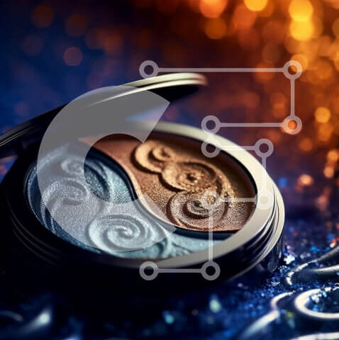 Intra Συλλεκτικό Ξύλινο Παζλ Plywood  4mm - Εντυπωσιακή παλέτα σκιών ματιών με εντυπωσιακά μεταλλικά χρώματα Σε Ξύλινο Κουτί - Διαστάσεις Puzzle: 10x10 cm – 25 κομμάτια - Image 1