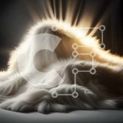 Intra Συλλεκτικό Ξύλινο Παζλ Plywood  4mm - Άνετη λευκή γούνινη κουβέρτα σε δωμάτιο με χαμηλό φωτισμό Σε Ξύλινο Κουτί - Διαστάσεις Puzzle: 10x10 cm – 25 κομμάτια - Image 1