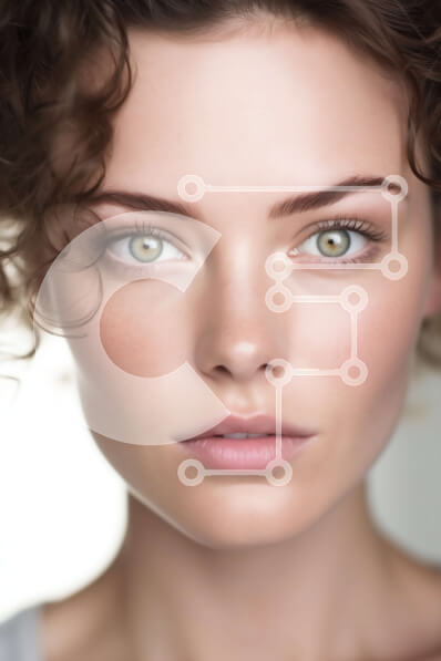 Intra Συλλεκτικό Ξύλινο Παζλ Plywood  4mm - Ουδέτερο πορτρέτο μιας γυναίκας με καθορισμένα ζυγωματικά Σε Ξύλινο Κουτί - Διαστάσεις Puzzle: 10x10 cm – 25 κομμάτια