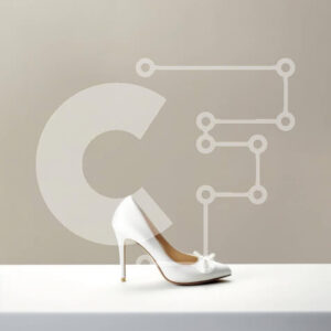 Intra Συλλεκτικό Ξύλινο Παζλ Plywood  4mm - Εκλεπτυσμένο λευκό ψηλοτάκουνο παπούτσι με λεπτομέρεια φιόγκου Σε Ξύλινο Κουτί - Διαστάσεις Puzzle: 10x10 cm – 25 κομμάτια