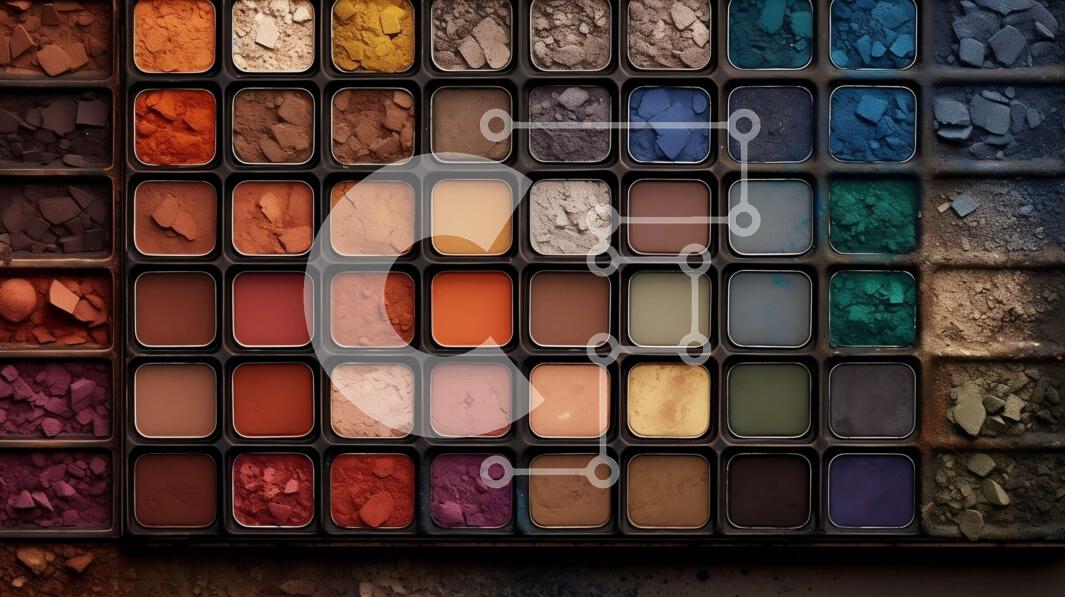 Intra Συλλεκτικό Ξύλινο Παζλ Plywood  4mm - Εκπληκτική παλέτα σκιών ματιών σε αποχρώσεις του καφέ, του μπεζ και του χρυσού Σε Ξύλινο Κουτί - Διαστάσεις Puzzle: 10x10 cm – 25 κομμάτια