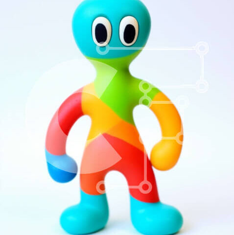 Intra Συλλεκτικό Ξύλινο Παζλ Plywood  4mm - Πολύχρωμο παιχνίδι που στέκεται όρθια Σε Ξύλινο Κουτί - Διαστάσεις Puzzle: 10x10 cm – 25 κομμάτια - Image 1