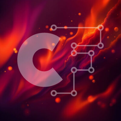 Intra Συλλεκτικό Ξύλινο Παζλ Plywood 4mm - Δονούμενο κόκκινο και πορτοκαλί αφηρημένο φόντο με στροβιλιζόμενες φλόγες και καπνό Σε Ξύλινο Κουτί - Διαστάσεις Puzzle: 10x10 cm – 25 κομμάτια - Image 1