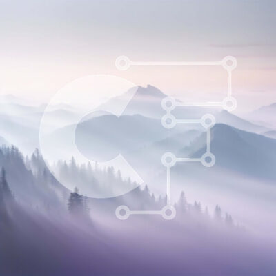 Intra Συλλεκτικό Ξύλινο Παζλ Plywood 4mm - Όμορφο ορεινό τοπίο με ομίχλη και πεύκα Σε Ξύλινο Κουτί - Διαστάσεις: 10x10 cm – 25 κομμάτια - Image 1