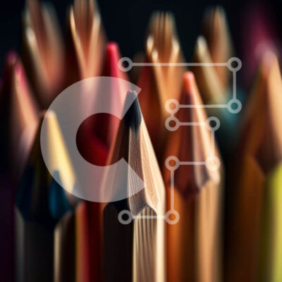 Intra Συλλεκτικό Ξύλινο Παζλ Plywood 4mm - Ζωντανή εικόνα πολύχρωμων μολυβιών σε κυκλικό σχηματισμό Σε Ξύλινο Κουτί - Διαστάσεις: 10x10 cm – 25 κομμάτια - Image 1