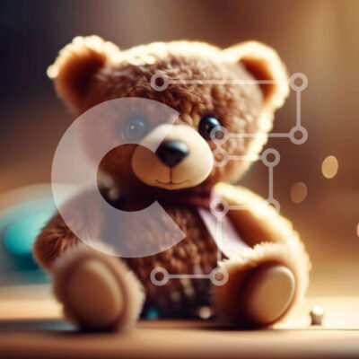 Intra Συλλεκτικό Ξύλινο Παζλ Plywood  4mm - Άνετη και ειρηνική εικόνα ενός μικρού καφέ αρκουδάκι Σε Ξύλινο Κουτί - Διαστάσεις: 10x10 cm – 25 κομμάτια - Image 1