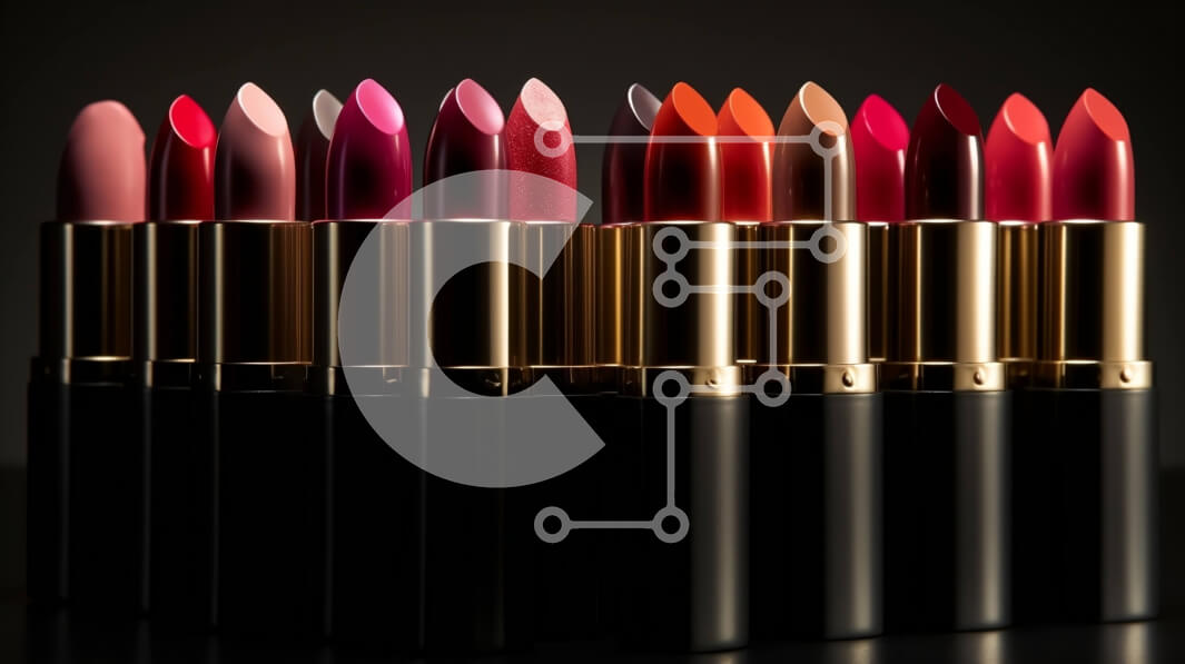 Intra Συλλεκτικό Ξύλινο Παζλ Plywood  4mm - Εκπληκτικά κραγιόν σε διάφορες αποχρώσεις σε μαύρο φόντο Σε Ξύλινο Κουτί - Διαστάσεις Puzzle: 10x10 cm – 25 κομμάτια