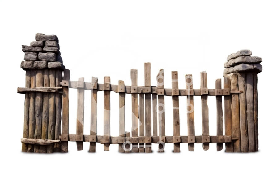 Intra Συλλεκτικό Ξύλινο Παζλ Plywood  4mm - Όμορφη εικόνα ενός ξύλινου φράχτη με κενά ανάμεσα σε σανίδες Σε Ξύλινο Κουτί - Διαστάσεις Puzzle: 10x10 cm – 25 κομμάτια