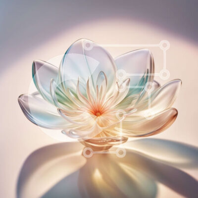 Intra Συλλεκτικό Ξύλινο Παζλ Plywood  4mm - Όμορφη φωτογραφία ενός λευκού κρίνου σε ένα διαφανές γυάλινο βάζο Σε Ξύλινο Κουτί - Διαστάσεις: 10x10 cm – 25 κομμάτια - Image 1