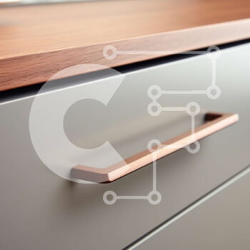 Intra Συλλεκτικό Ξύλινο Παζλ Plywood  4mm - Ξύλινο ντουλάπι κουζίνας με μοντέρνα χάλκινη λαβή Σε Ξύλινο Κουτί - Διαστάσεις Puzzle: 10x10 cm – 25 κομμάτια - Image 1