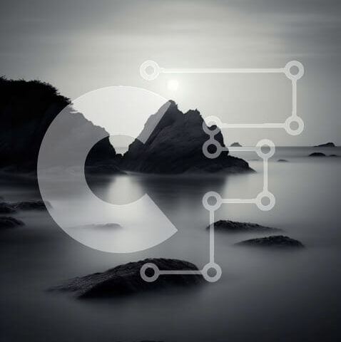 Intra Συλλεκτικό Ξύλινο Παζλ Plywood  4mm - Εκπληκτικό ηλιοβασίλεμα στη βραχώδη ακτή με τα κύματα που συντρίβουν Σε Ξύλινο Κουτί - Διαστάσεις Puzzle: 10x10 cm – 25 κομμάτια - Image 1