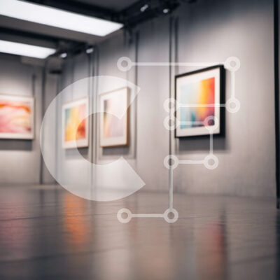 Intra Συλλεκτικό Ξύλινο Παζλ Plywood  4mm - Φωτεινό και καλά φωτισμένο δωμάτιο με πίνακες ζωγραφικής σε λευκούς τοίχους Σε Ξύλινο Κουτί - Διαστάσεις Puzzle: 10x10 cm – 25 κομμάτια - Image 1