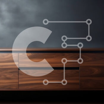 Intra Συλλεκτικό Ξύλινο Παζλ Plywood  4mm - Μοντέρνος μπουφές από ξύλο καρυδιάς με σκούρο φινίρισμα Σε Ξύλινο Κουτί - Διαστάσεις Puzzle: 10x10 cm – 25 κομμάτια - Image 1