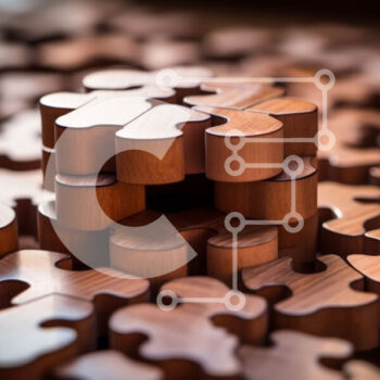 Intra Συλλεκτικό Ξύλινο Παζλ Plywood  4mm - Ξύλινα κομμάτια παζλ σε χαοτική διάταξη Σε Ξύλινο Κουτί - Διαστάσεις Puzzle: 10x10 cm – 25 κομμάτια - Image 1