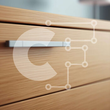 Intra Συλλεκτικό Ξύλινο Παζλ Plywood  4mm - Μοντέρνο ξύλινο ντουλάπι με κομψή μεταλλική λαβή Σε Ξύλινο Κουτί - Διαστάσεις Puzzle: 10x10 cm – 25 κομμάτια - Image 1