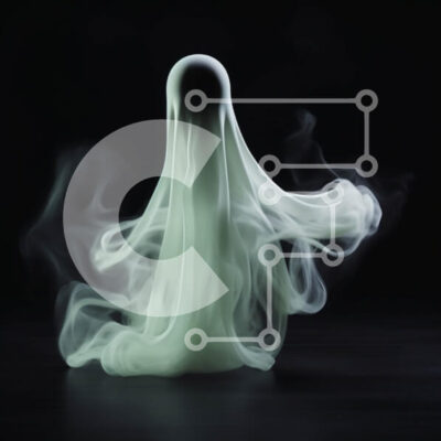 Intra Συλλεκτικό Ξύλινο Παζλ Plywood  4mm - Floating Ghost with Smoke Σε Ξύλινο Κουτί - Διαστάσεις Puzzle: 10x10 cm – 25 κομμάτια - Image 1