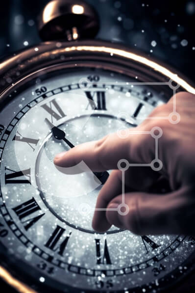 Intra Συλλεκτικό Ξύλινο Παζλ Plywood  4mm - Επίσημο άτομο που κρατά ένα χρυσό ρολόι τσέπης με λατινικούς αριθμούς Σε Ξύλινο Κουτί - Διαστάσεις: 10x10 cm – 25 κομμάτια