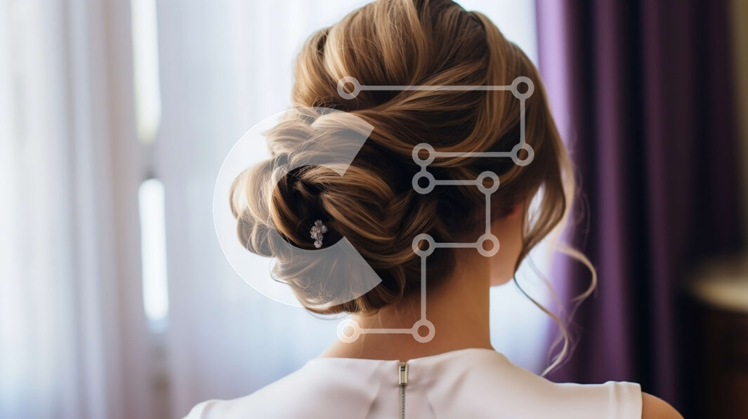 Intra Συλλεκτικό Ξύλινο Παζλ Plywood  4mm - Εκπληκτική γυναίκα με θέα στον ορίζοντα της πόλης και μπουκέτο λουλούδια Σε Ξύλινο Κουτί - Διαστάσεις Puzzle: 10x10 cm – 25 κομμάτια