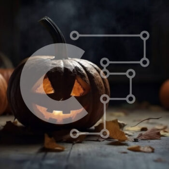 Intra Συλλεκτικό Ξύλινο Παζλ Plywood  4mm - Τρομακτικό Jack-O-Lantern Halloween Διακόσμηση Σε Ξύλινο Κουτί - Διαστάσεις Puzzle: 10x10 cm – 25 κομμάτια - Image 1