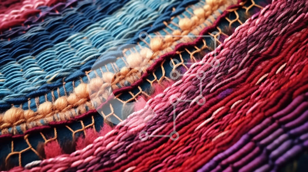 Intra Συλλεκτικό Ξύλινο Παζλ Plywood  4mm - Ζωντανή και περίπλοκη υφαντή κουβέρτα με πολύχρωμα σχέδια Σε Ξύλινο Κουτί - Διαστάσεις Puzzle: 10x10 cm – 25 κομμάτια