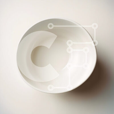 Intra Συλλεκτικό Ξύλινο Παζλ Plywood 4mm - Μινιμαλιστικό λευκό κεραμικό μπολ σε ανοιχτόχρωμη επιφάνεια Σε Ξύλινο Κουτί - Διαστάσεις: 10x10 cm – 25 κομμάτια - Image 1