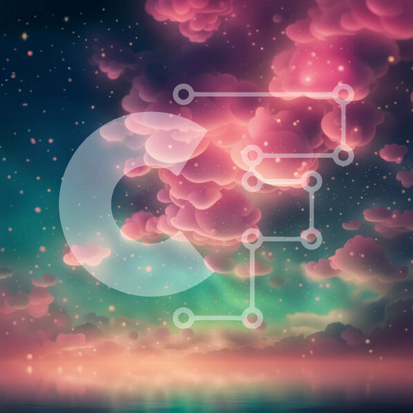 Intra Συλλεκτικό Ξύλινο Παζλ Plywood  4mm - Ονειρεμένος νυχτερινός ουρανός με πολύχρωμα σύννεφα και αστέρια Σε Ξύλινο Κουτί - Διαστάσεις: 10x10 cm – 25 κομμάτια