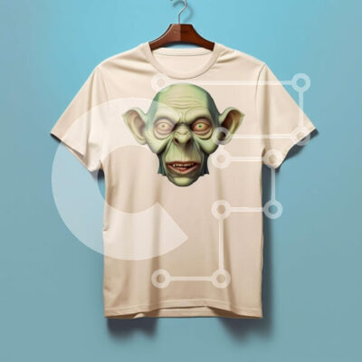 Intra Συλλεκτικό Ξύλινο Παζλ Plywood  4mm - Goblin με πράσινο δέρμα και μυτερό καπέλο - Φωτογραφία Αρχείου Σε Ξύλινο Κουτί - Διαστάσεις: 10x10 cm – 25 κομμάτια - Image 1