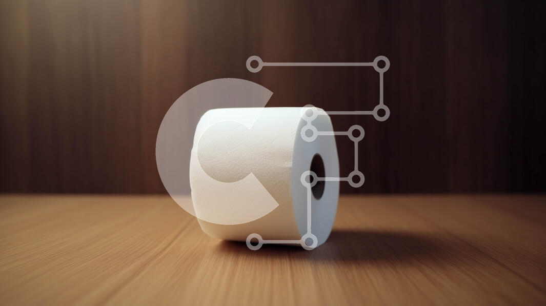 Intra Συλλεκτικό Ξύλινο Παζλ Plywood  4mm - Ρολό χαρτιού υγείας σε ξύλινο τραπέζι Σε Ξύλινο Κουτί - Διαστάσεις: 10x10 cm – 25 κομμάτια