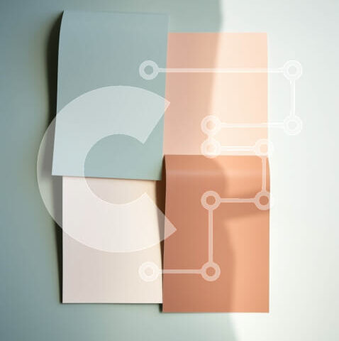 Intra Συλλεκτικό Ξύλινο Παζλ Plywood  4mm - Πολύχρωμο αφηρημένο έργο τέχνης από τρία φύλλα χαρτιού Σε Ξύλινο Κουτί - Διαστάσεις Puzzle: 10x10 cm – 25 κομμάτια - Image 1