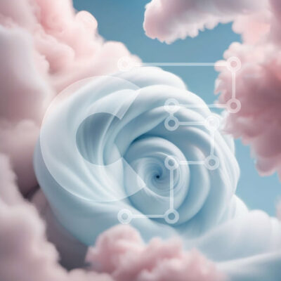 Intra Συλλεκτικό Ξύλινο Παζλ Plywood  4mm - Όμορφη εικόνα του συννεφιασμένου ουρανού με ένα στροβιλιζόμενο σύννεφο Σε Ξύλινο Κουτί - Διαστάσεις Puzzle: 10x10 cm – 25 κομμάτια - Image 1