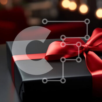 Intra Συλλεκτικό Ξύλινο Παζλ Plywood  4mm - Μαύρο κουτί δώρου με κόκκινη κορδέλα στο τραπέζι Σε Ξύλινο Κουτί - Διαστάσεις Puzzle: 10x10 cm – 25 κομμάτια - Image 1